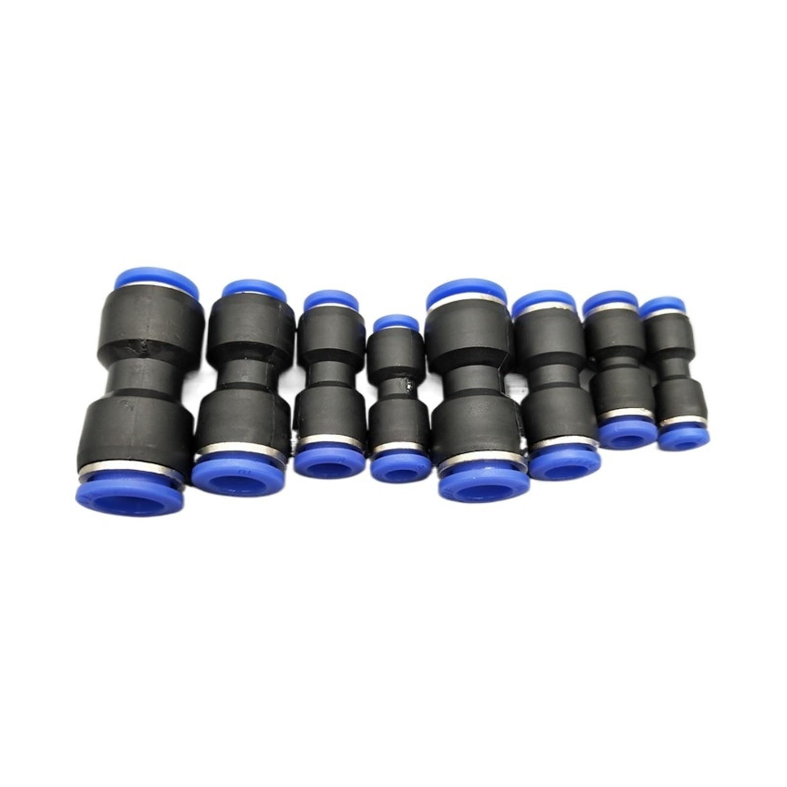 Raccordi per connettori pneumatici, Spingere con un solo tocco nei raccordi del gas diritti Connettori rapidi in plastica che montano il tubo flessibile pneumatico dell'aria(10mm 8mm)