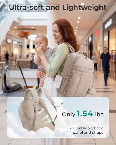 BAGSMART Lightweight Puffy Diaper Backpack