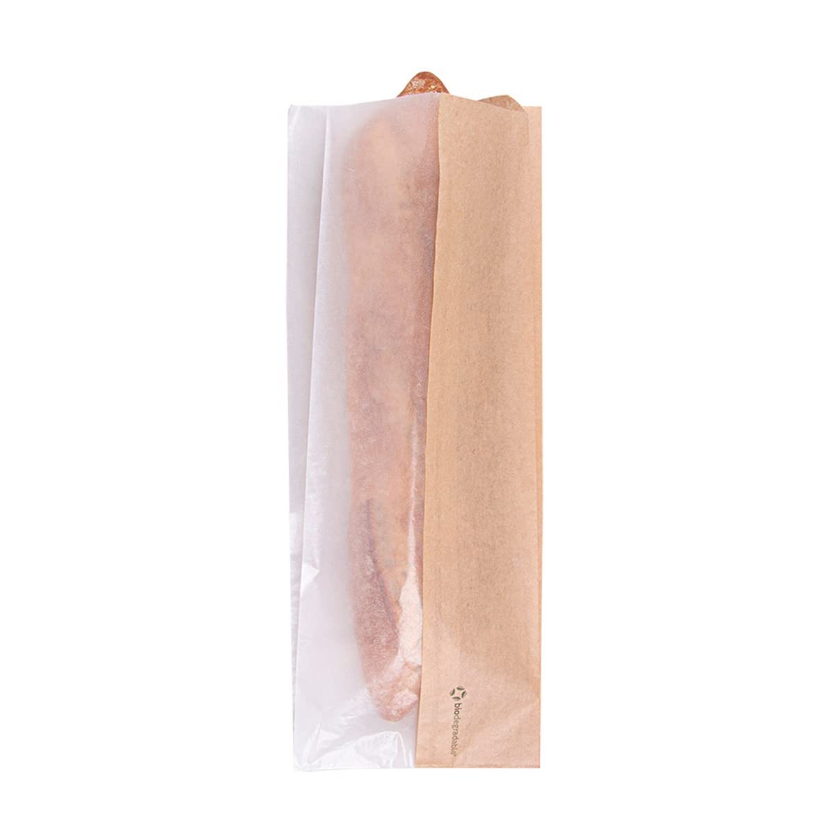 250 Unités - Sachets Pain Avec Fenêtre Classic 'Feel Green' 32 G/M2