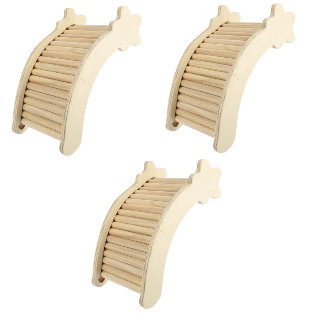 FOMIYES 3 Pièces échelle d'escalade pour Hamster Jouets d'échelle de Rat Jouet Rat rongeurs hérisson Jouets pour Hamsters échelle de Chinchilla Animaux échelle en Bois échelle de Formation