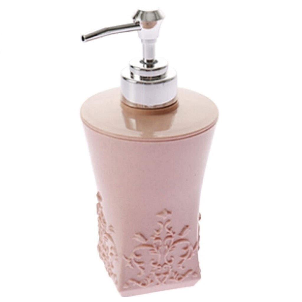 dispenser sapone/Dosatori per sapone liquido Carved Bottiglia europea for l'acqua, riutilizzabile dispenser di sapone, bottiglia vuota doccia, con la pompa, for il bagno lozione, gel doccia, Square /