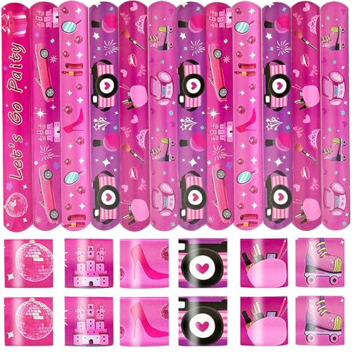 Bracelets roses fournitures de fête anniversaire princesse