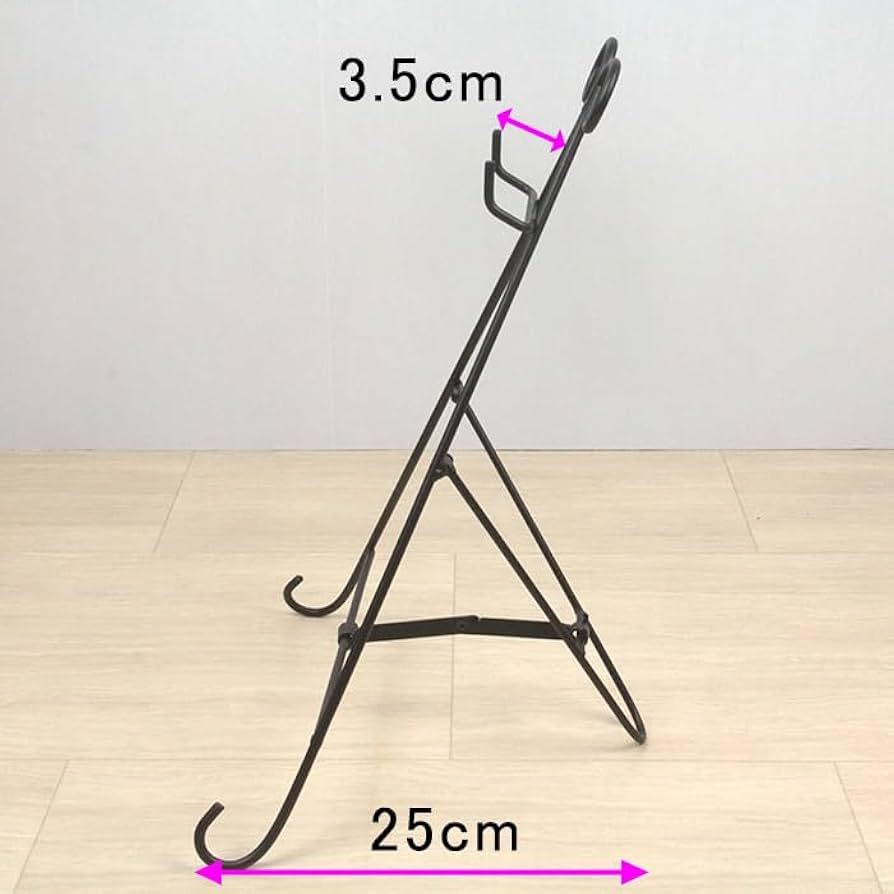 Amazon.co.jp: イーゼル アイアン スタンド 高さ41cm 黒 リース