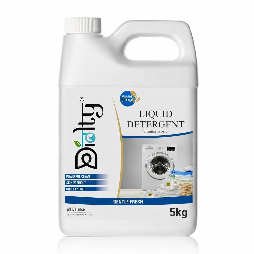 liquid detergent 5 litre top load front load, detergent liquid for washing machine - balanced PH, Non-toxic (Fresh)-image-7