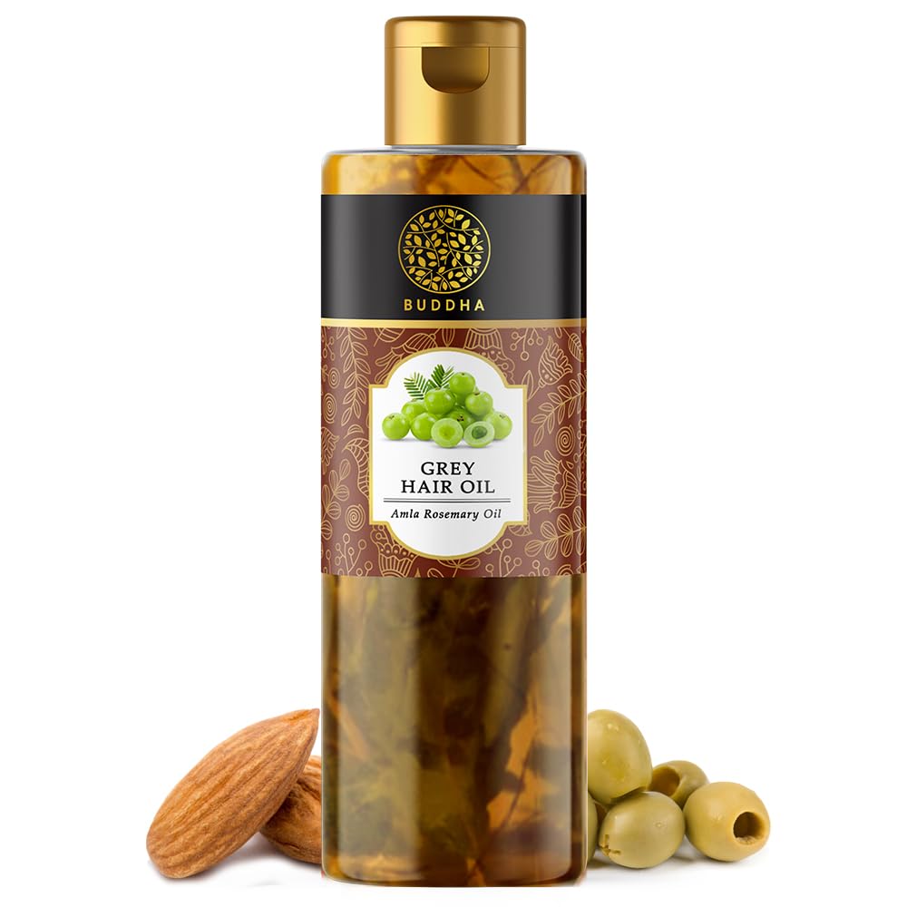 Buddha Natural Grey Hair Oil (150 ml) - Helps in Restores Natural Black Hair Color, Strengthens Roots & Reduces Greying | For Both Men and Women | Suitable for All Hair Types-image-12