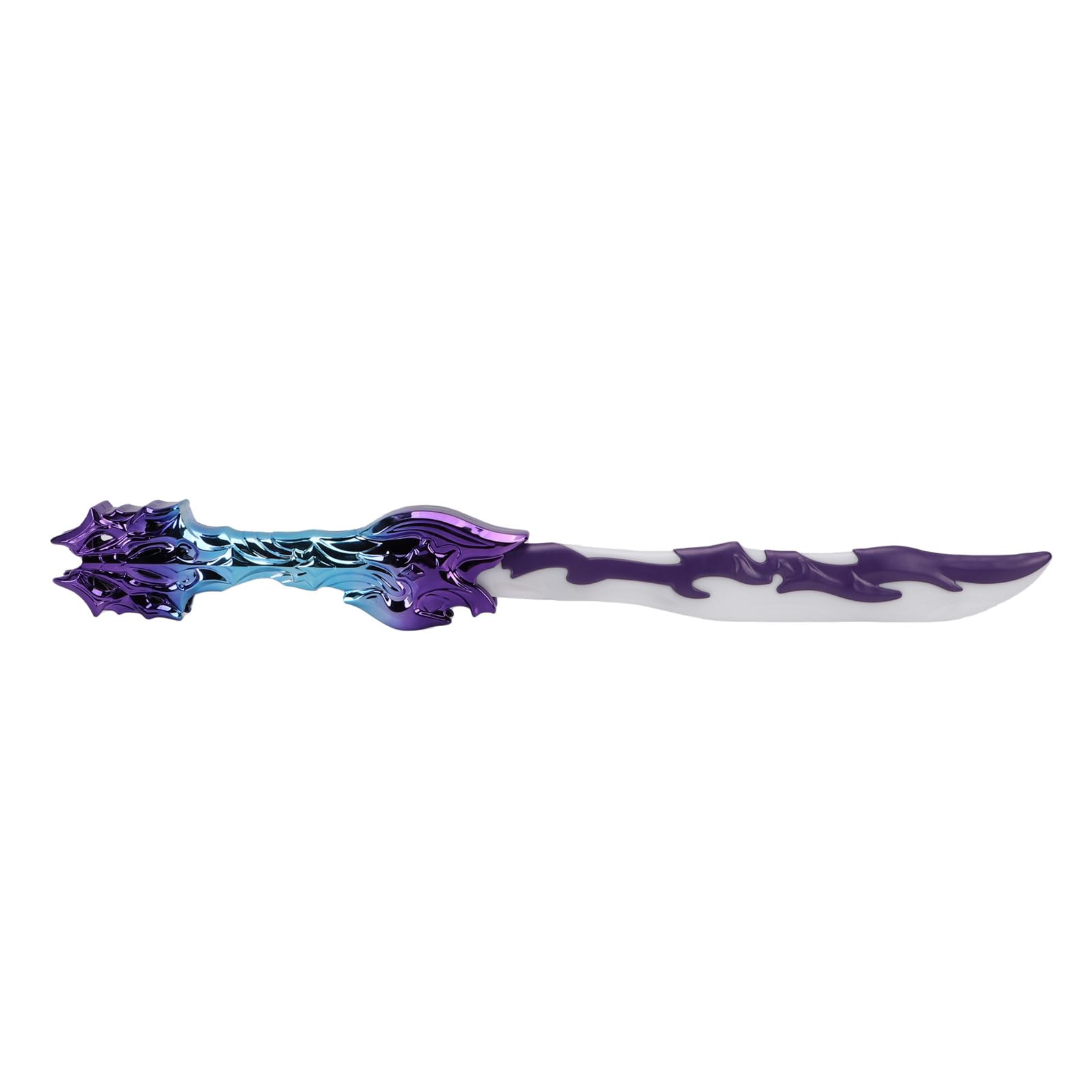 Épée rétractable à changement de couleur LED violette à déploiement rapide - 7