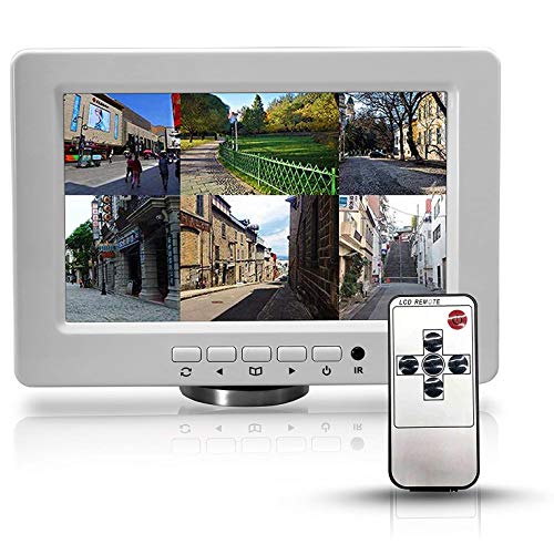 Inwall Video Monitor Display Screen - 9 Inch 12V Universal Widescreen LCD Flush Wall Mount Monitor w/ Full HD 1080p Support, HDMI, VGA, RCA Audio, Wireless Remote, Home or Car Use - Pyle PLVW92U