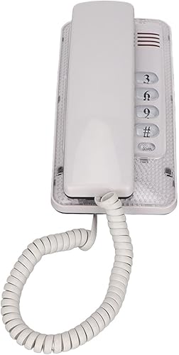 Miniatura 4 de Teléfono con cable montado en la pared con silencio de flash de redireccionamiento, material ABS, diseño portátil para el hogar, hotel, escuela,