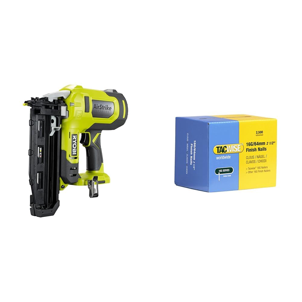 Cloueur de finition 16G RYOBI 18V ONE+ sans fil avec clous Tacwise