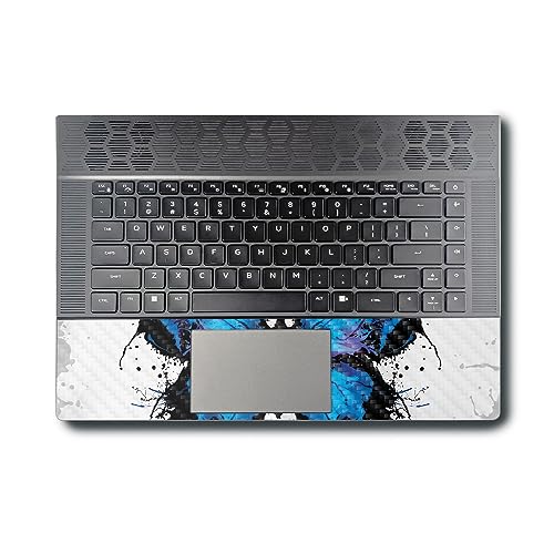 Image of MightySkins Carbon Fiber Skin Compatible with Alienware X16 R1 (2023) Full Wrap Kit - Butterfly Splash | Protective, Durable Textured Carbon Fiber Finish | Easy to Apply | Made in The USA