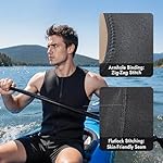 PAWHITS Wetsuit Top 3mm Neoprene Thermal Sleeveless Swimming Tops for Men Women Dive & Swim Vest for Scuba Diving Surfing Sailing Slimming Sauna - Image 4