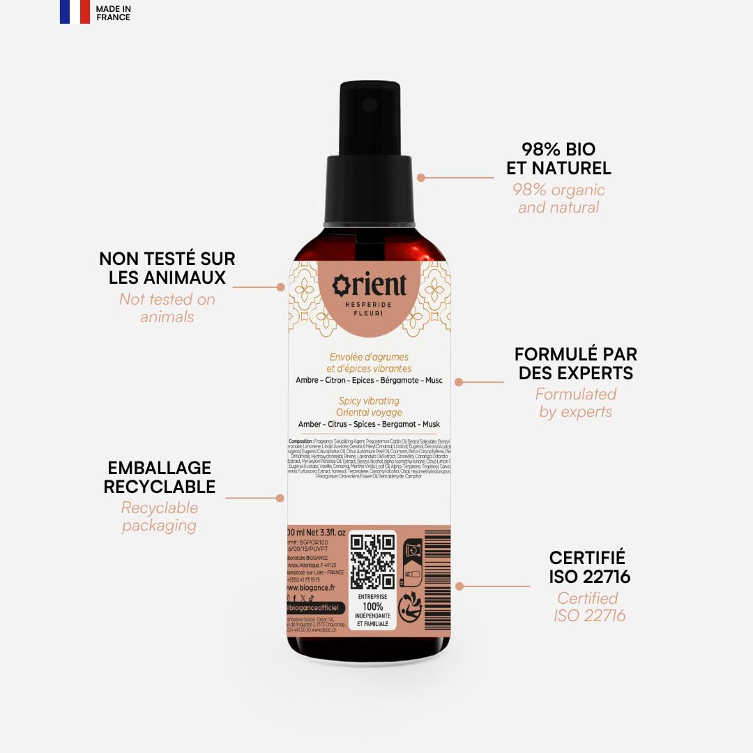 BIOGANCE - Parfum Orient sans Alcool