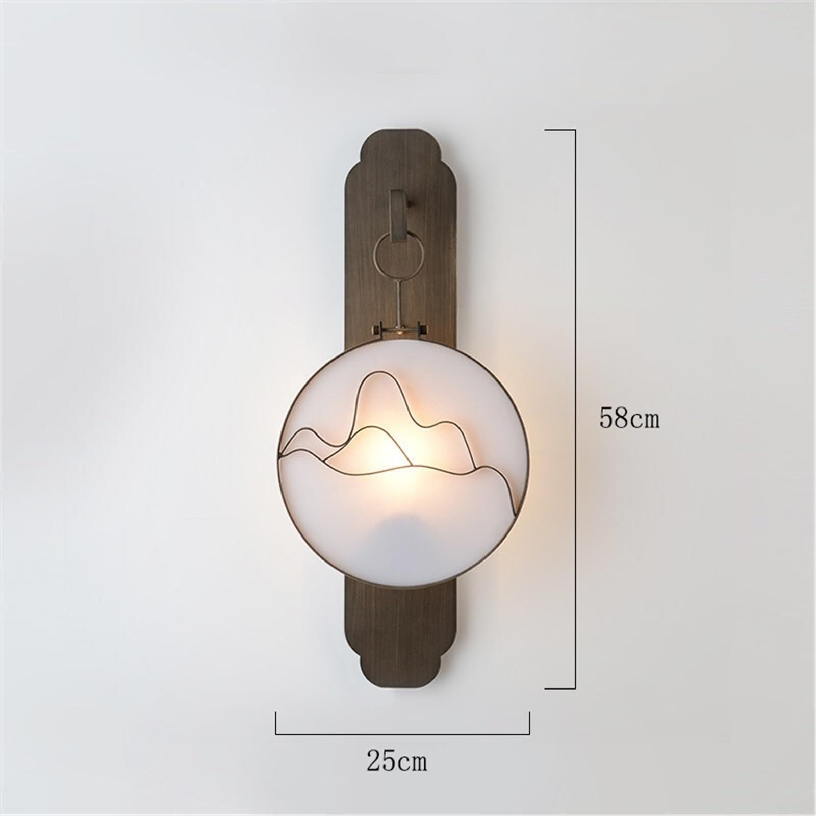 Interna Sconces Lampada da parete minimalista for hotel, apparecchi di illuminazione in ferro battuto