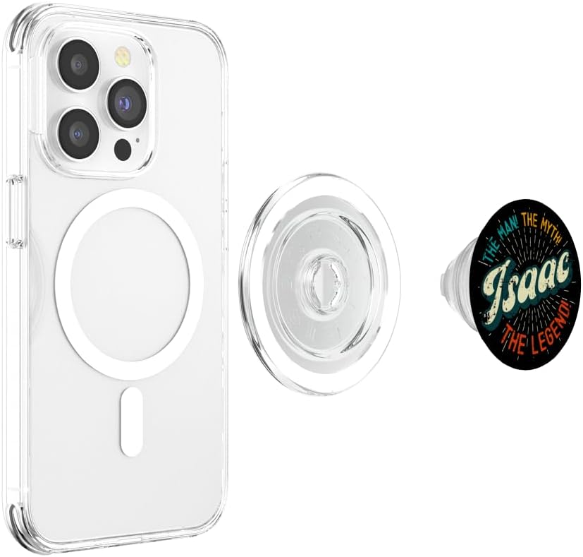Isaac The Man The Myth The Legend - Funny First Name PopSockets MagSafe PopGrip for iPhone