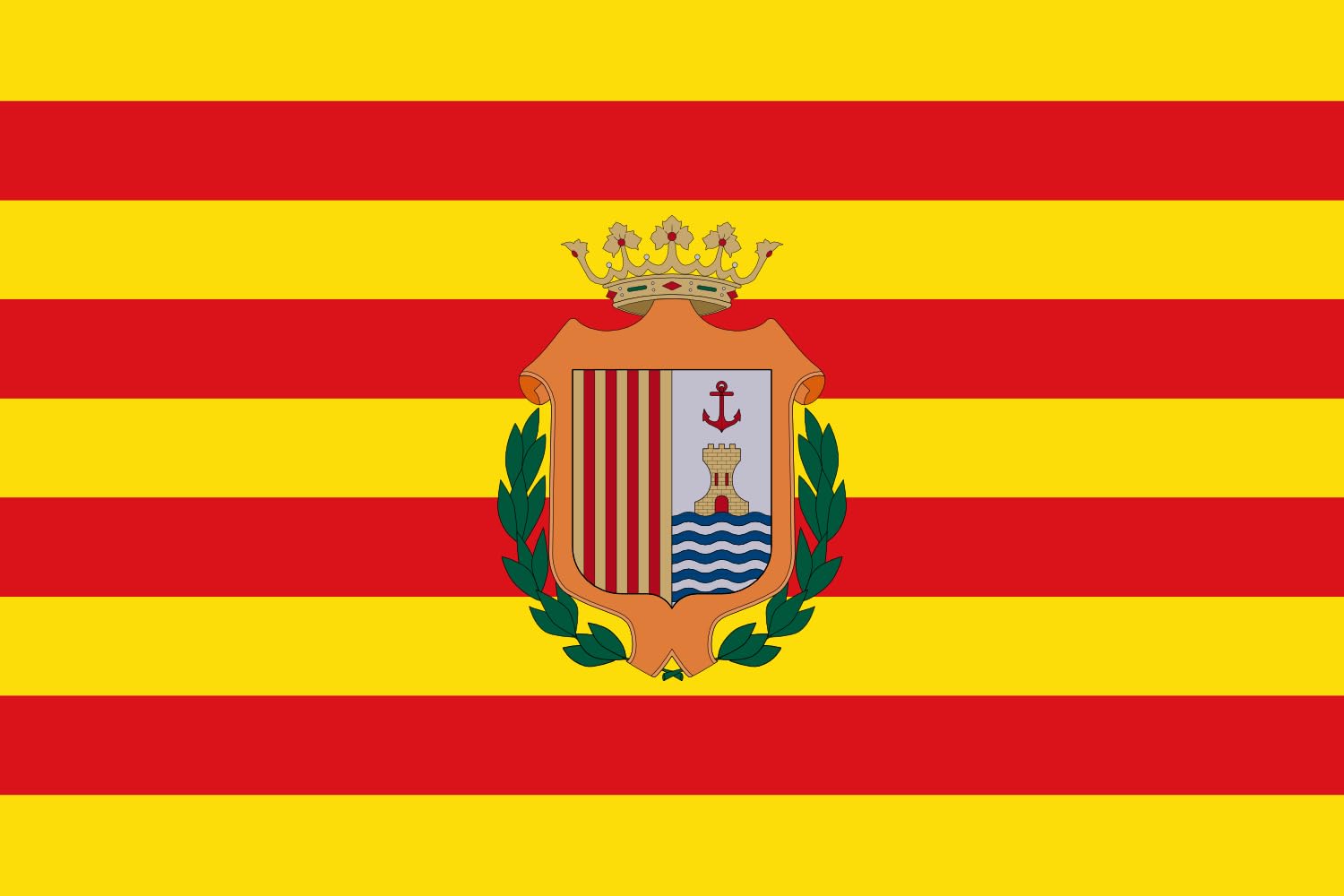 Drapeau Santa Pola grand format de qualité supérieure en tissu renforcé