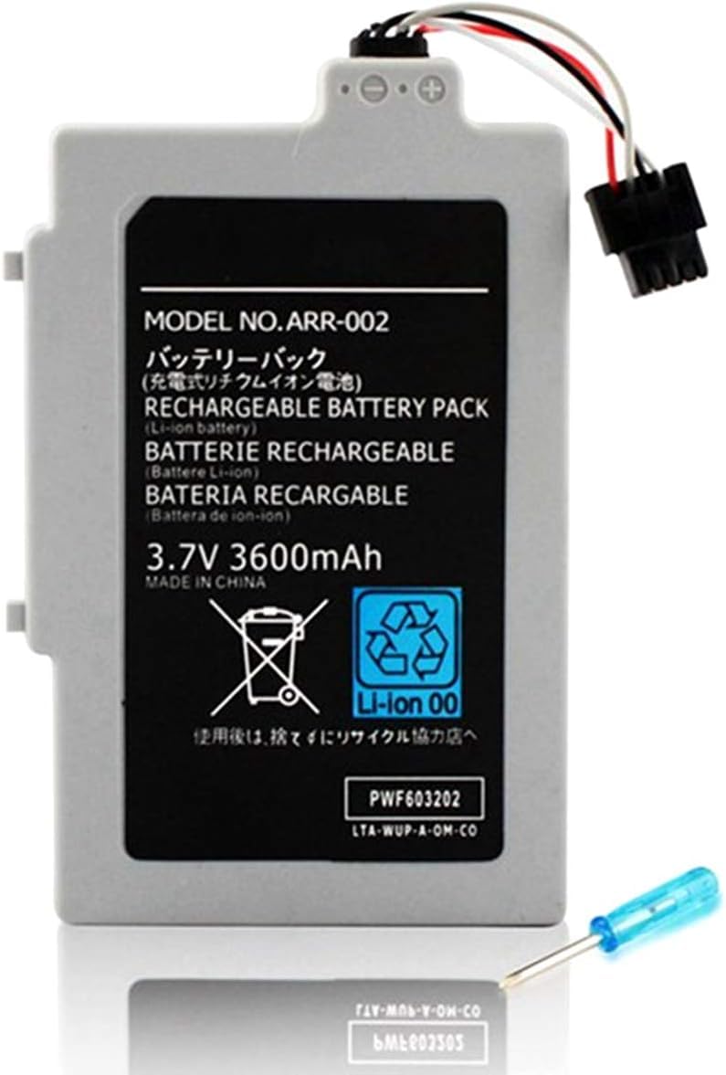 WiiU 3600mAh High Capacity Gamepad Replacement Battery for N WIIU Gamepad WUP-010/ WUP-012 with Tools