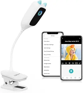 Generic Baby Monitor with Camera and Monitor xiaovv ROSH B2B Support Samples Lollipop Baby Camera 3MP Crying Detection Night Vision WiFi Camera 360-degree Rotation, white asin的图片