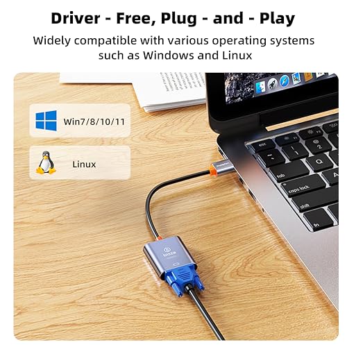 Adaptateur actif DP vers VGA convertisseur DisplayPort 1920x1080 pour ordinateur portable