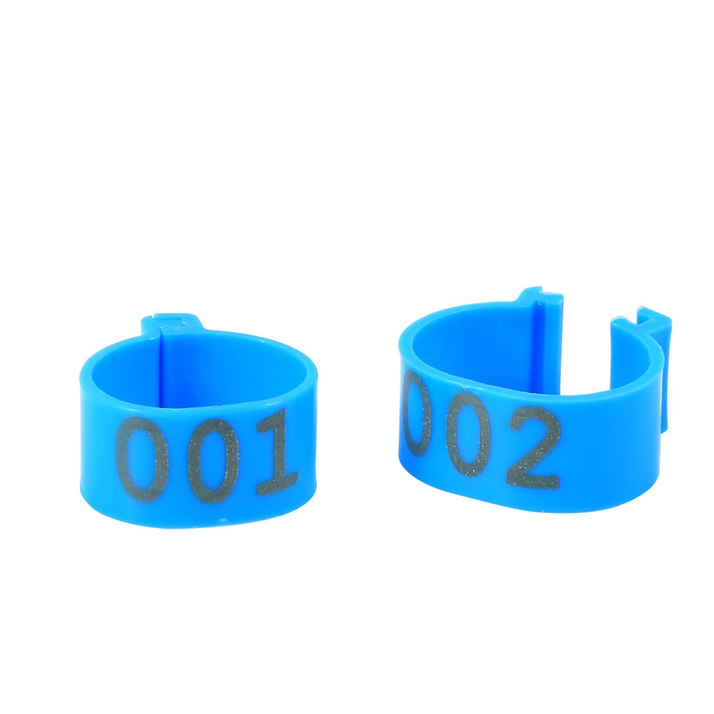 100 Anelli Identificativi Per Pollame In Plastica – Numerati 001-100, 6 Colori, Diametro 16 Mm, Fasce Per Zampe Polli E Anatra - 5