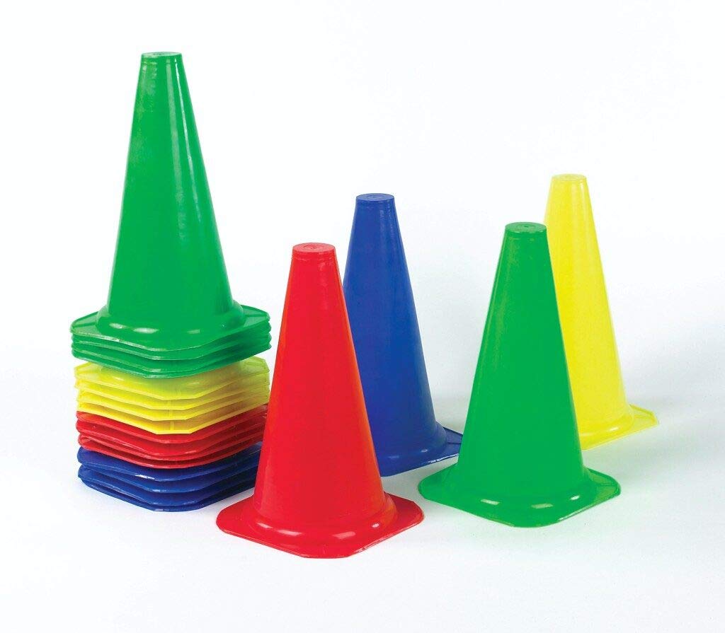 Emm Emm Pack of 6 Pcs Finest Plastic Multi Color Field Marking Cones (Size: 6/9/12/15 Inches) (9 Inches) (B07TVJY7VZ) Amazon Price History, Amazon Price Tracker