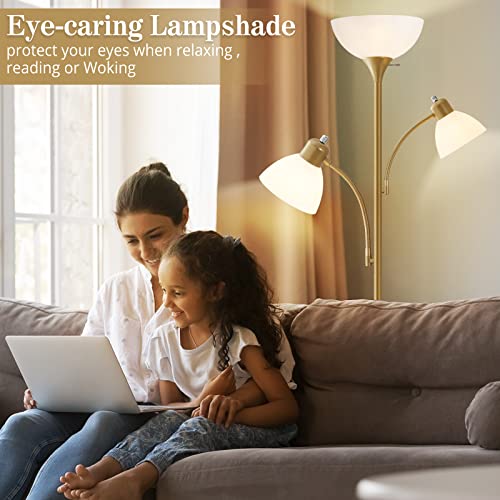 Image of Floor Lamps for Living Room, 72 inch Tall Standing Lamps, Torchiere Lamp