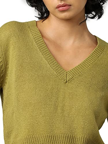 Image of Only Women's Acrylic V-Neck Sweater
