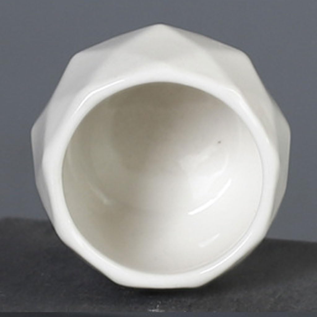 Świecznik Nordic Style Design Wieloaspektowy rombowy pojemnik na świece zapachowe Kreatywna świeca ceramiczna zapachowy w kształcie kubka ，Świeczniki(A)