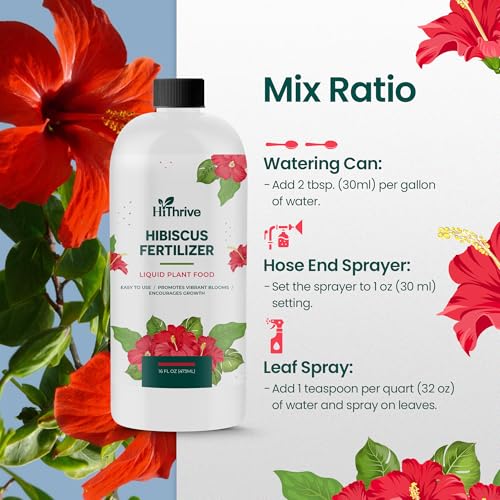 Fertilizante Líquido Hibiscus 16oz para Plantas de Exterior e Interior miniatura 6