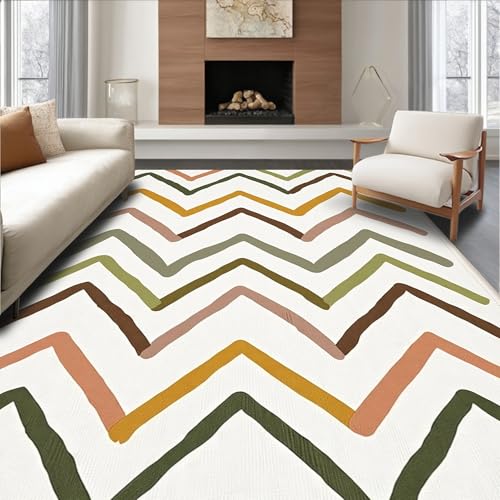 ODIKA Flatwoven High Traffic Area Rug 2x3, Rustic Design with