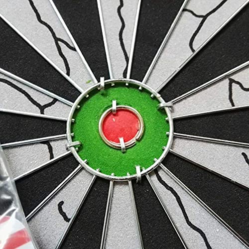 MIlAodE Dartscheibe – doppelseitige Dartscheibe mit 6 Messing-Dart-Set Fitnessgeräten, für Indoor-Outdoor-Spaß für Erwachsene – Bild 6