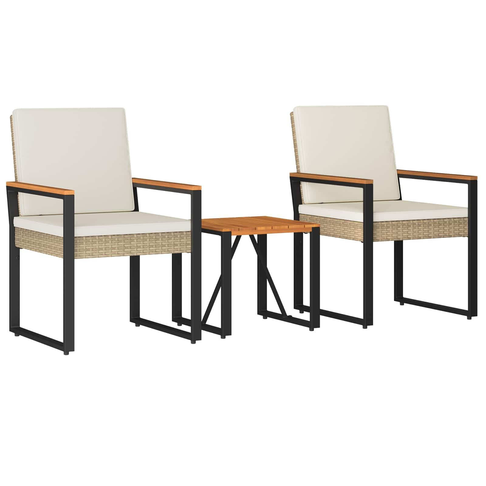 Mobilier de jardin durable pour petite terrasse : l'ensemble de meubles de patio compact