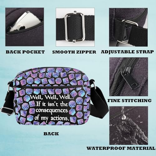 DandD Gift Role Playing Games Gift Dice Pouch DandD Accessory Bag Games Crossbody Bag for RPG Gamer3