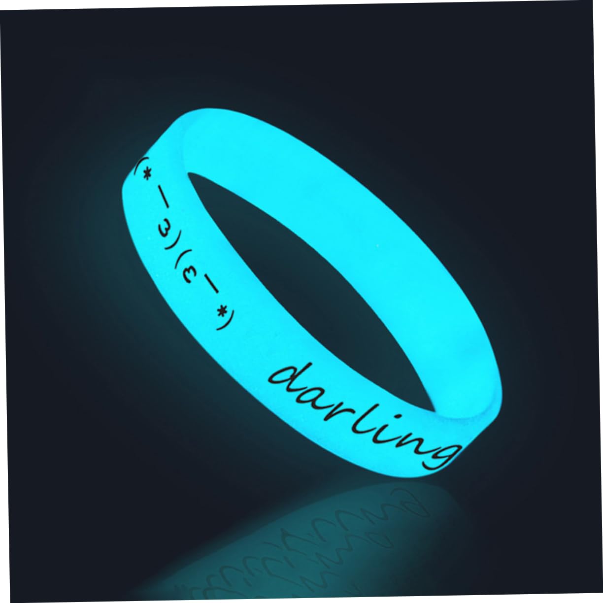 YARNOW 75 Pz braccialetto luminoso braccialetti in silicone personalizzati bagliore nei braccialetti scuri Braccialetti per promuovere un'organizzazione o un'attività polsiera maggiore