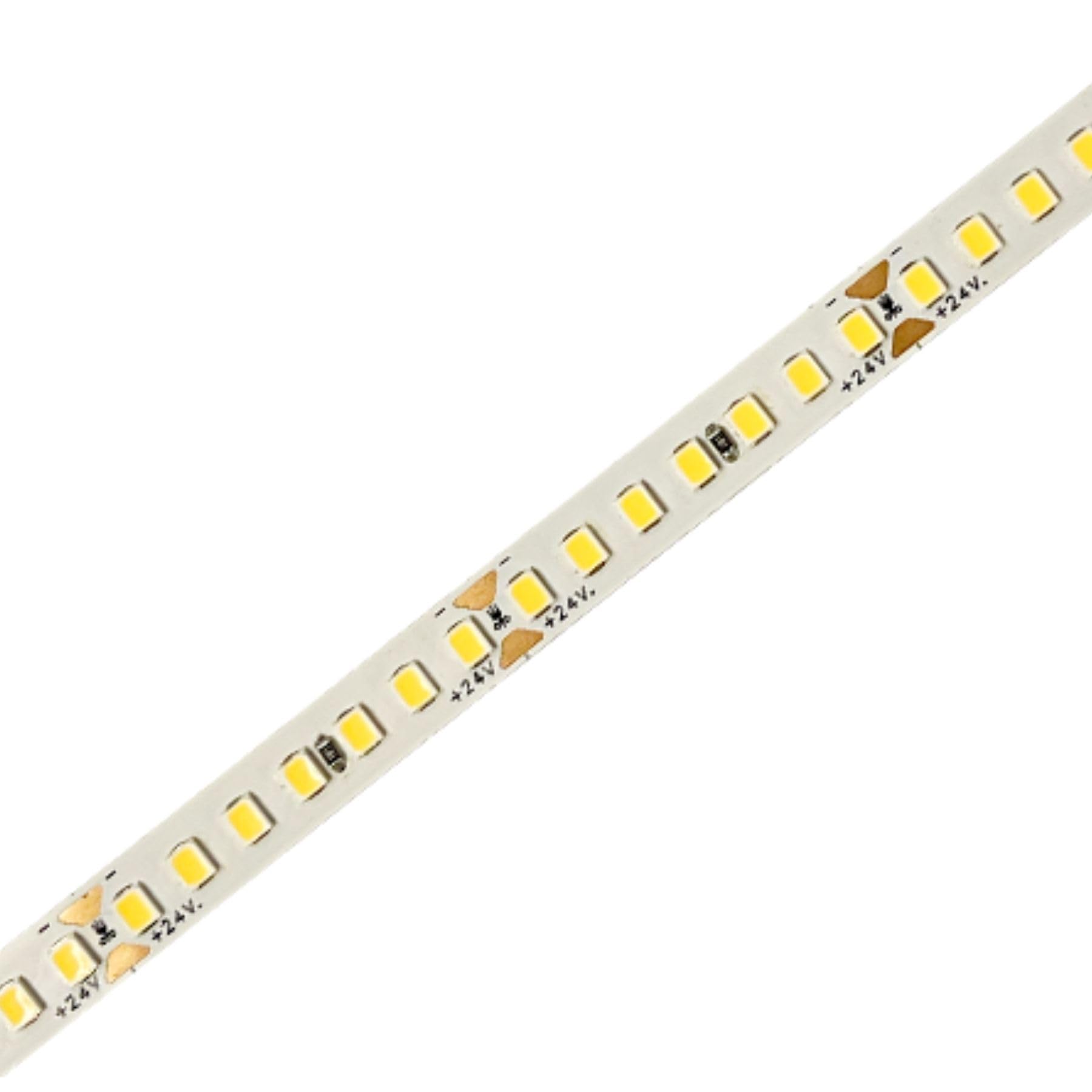 A2ZWORLD 24V Striscia Led SMD Da 10 Metri, 20W/M 135lm/W 238SMD/M, Bianco Caldo 3000K, Larga 10mm, Dimmerabile PWM, Tagliabile ogni 7 smd da 29mm, IP20, CRI>80