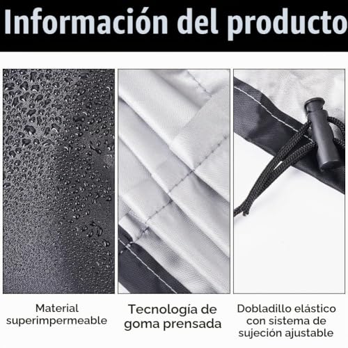 Miniatura 5 de Creatcabin Funda Protectora Para Ventilador Eléctrico, Resistente Al Agua, Para Exteriores E Interiores, Para Montaje En Pared, Protección Completa Para Ventiladores De Pedestal, Ventiladores Industri