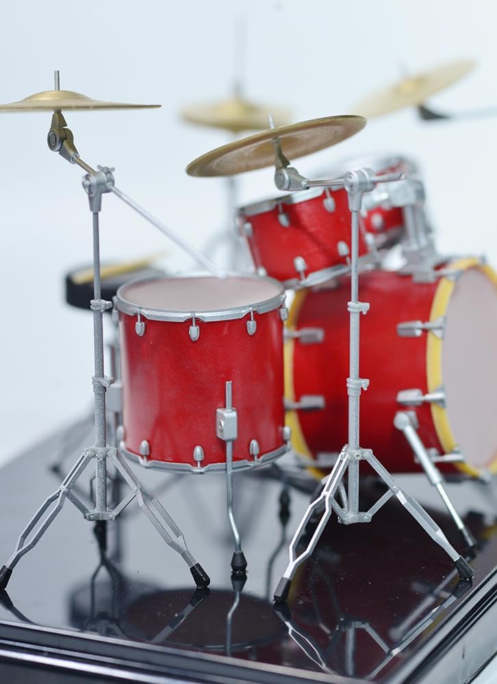 112 ドラムセット 3Dプリンタ出力未塗装キット ミニチュア 可動フィギュア ドール 楽器 3
