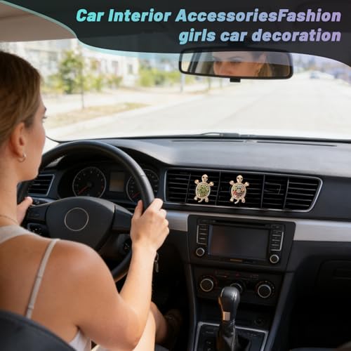 Image of 5 PCS sea turtle Car Decor, shining Air Freshener Vent ClipsCar Accessories Decoration for Refillable Outlet Diffuser, Universal for Most Cars (sea turtle)