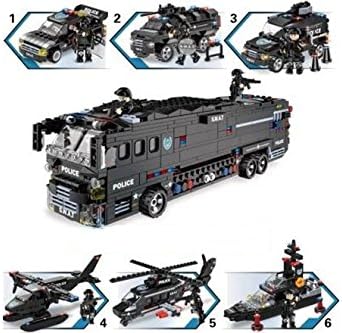 Amazon Afm Swat シリーズ ストームアクションバトルバス 1092blocks ブロック おもちゃ
