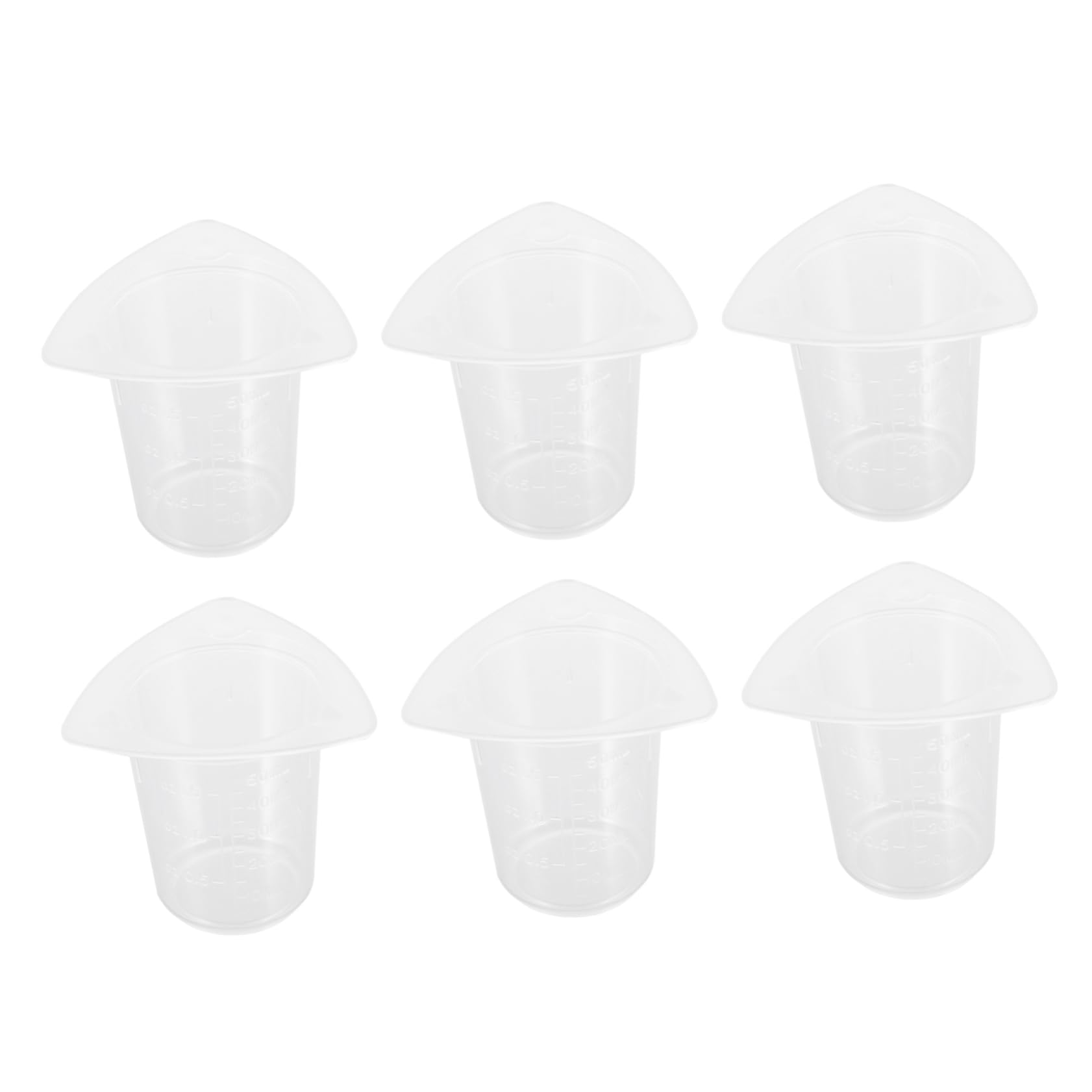 STOBAZA 20pcs Plastic Beaker Liquid Sampling Vials Cups Measure Cup Graduated Beakers Cylinder Beaker Laboratory Liquid Caps Laboratory Beaker Measuring Beaker Supplies re-usable