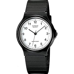 Casio Men’s Quartz Resin Casual Watch, Color:Black (Model: MQ24-7B)