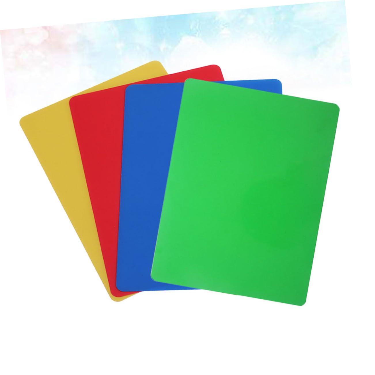 MOLUCKFU 2sets Polymer Clay Crafting Kids Handmade Base Board Smooth Surface 4pcs*2