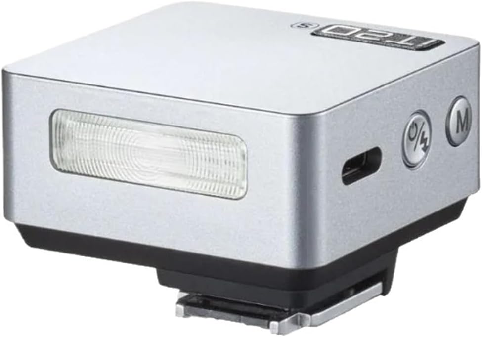 Compatible for Ricoh TTL Auto Mini Camera Flash with 6-Level Output and 1.5 Second Recycle(Silver)