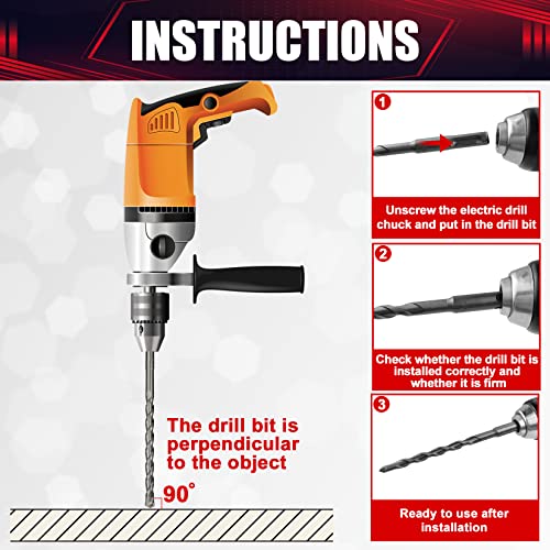 Wesleydrill CT007 17Pcs Rotary Hammer & Chisels Masonry Drill Bit Set, Sds Plus Drill Bits Set thumb #6