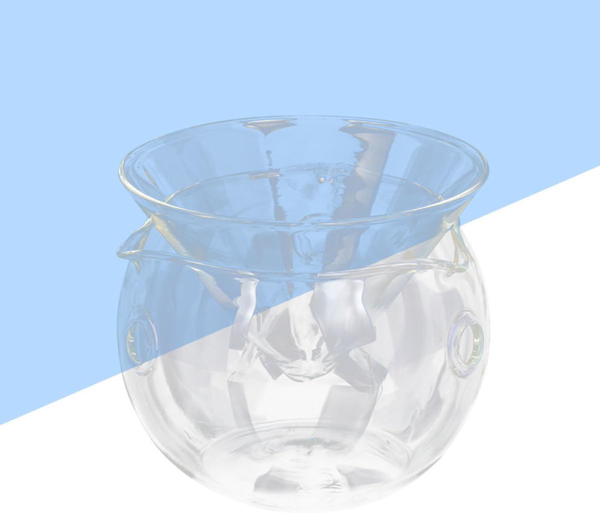 Ipetboom Glass Salad Bowl, Medium Size Fresh Chilled Serving Bowl