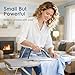 BEAUTURAL Compact Steam Iron for Clothes, Non-Stick Soleplate, Burst of Steam, Spray Mist, Self-Cleaning, Anti-Calcium, Anti-Drip, Easy Temperature Control, Light Weight, 1200 Watts
