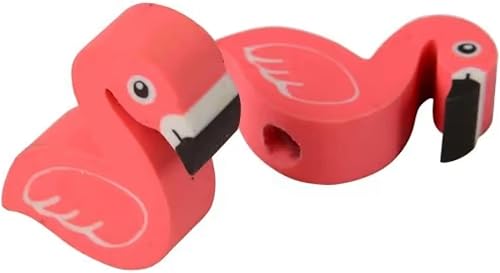 Borradores para decoración de lápices de flamenco, 12 unidades, 1.5 pulgadas