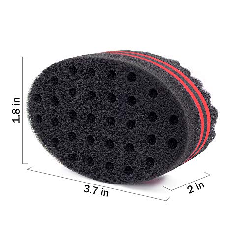 Air Tree Magic Barber Sponge Brush Twist Hair For Wave,Dreadlock,Coils,Afro Curl As Hair Care Tool 2.8 In Hole Diameter Suitable For Curly Hair (1 Pcs) #TOP1