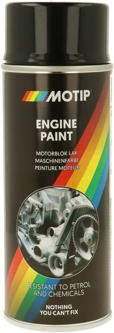 Motip M04092 Engine Paint, 400 ml, Gloss Black