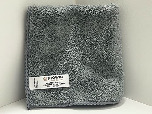 Prowin Best Friends Fellpflegetuch in 3 Größen - Trocknen und Pflege in einem (31x31cm) Cover