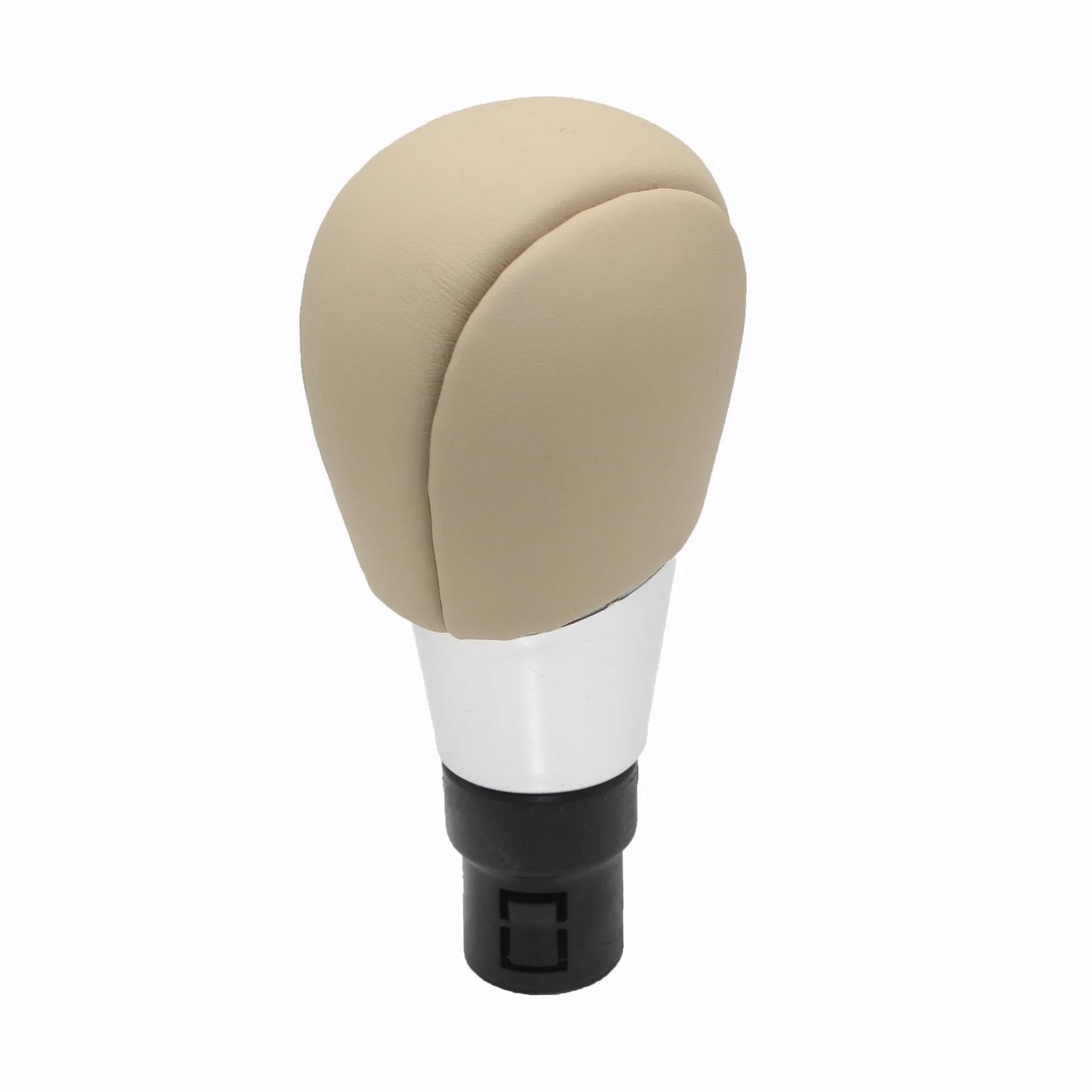 POANBCGY Black/Beige Leather 5/6 Speed Manual Gear Shift Knob for Volvo S60 V60 S80 V70 XC70 XC60 Lever Shifter Handball Car Accessories Replacement Parts(Beige)
